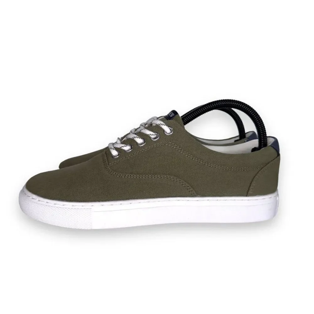 J. Crew Explorer Canvas Casual Sneakers Olive‎ Green AW265 Men's 7 Women's 9